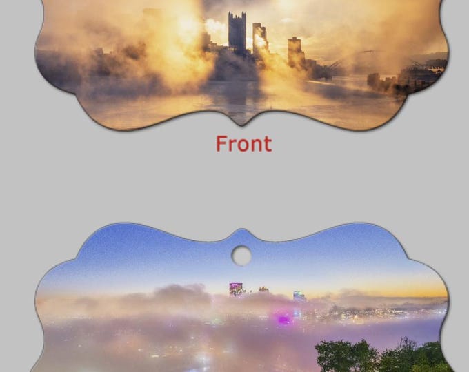 Foggy mornings in Pittsburgh - Pittsburgh Christmas Ornaments
