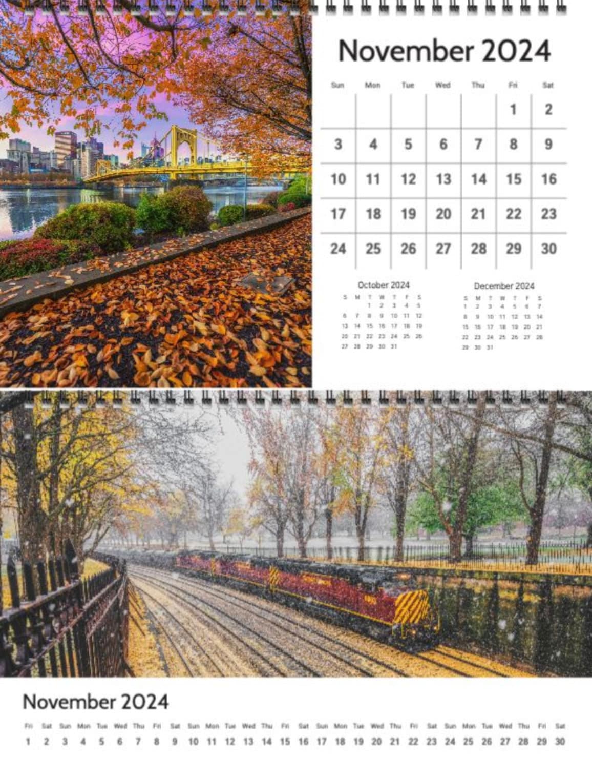 2024 Pittsburgh Desktop Calendar