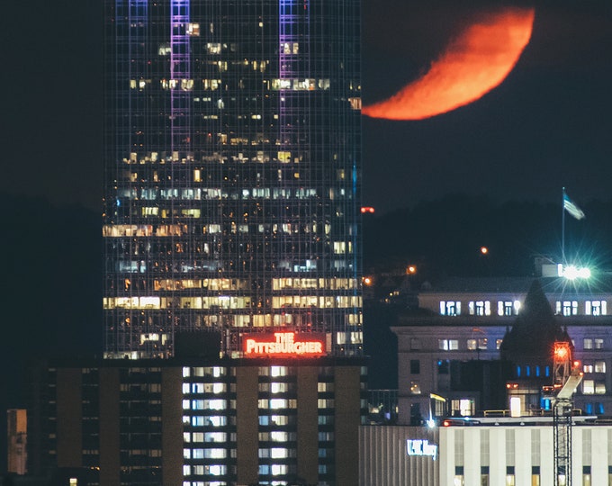 Crescent and the spires - Pittsburgh skyline - Various Prints