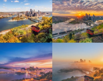 The Duquesne Incline - A Pittsburgh Icon - Pittsburgh Coaster Set