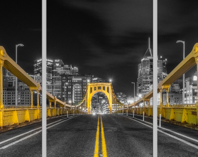 Roberto in Black and Gold - Pittsburgh Triptych - Various formats