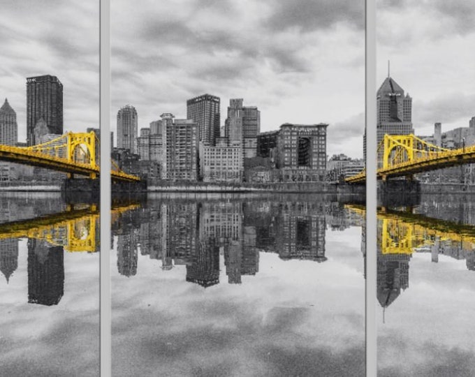 Black and Gold Bridges - Revisited - Pittsburgh Triptych - Various formats