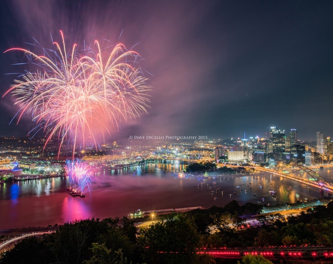 Pittsburgh fireworks on July 4th, 2015 - Various Prints
