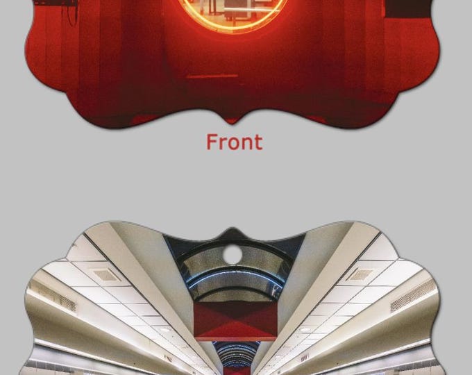 The old train at the Pittsburgh International Airport - Pittsburgh Christmas Ornaments