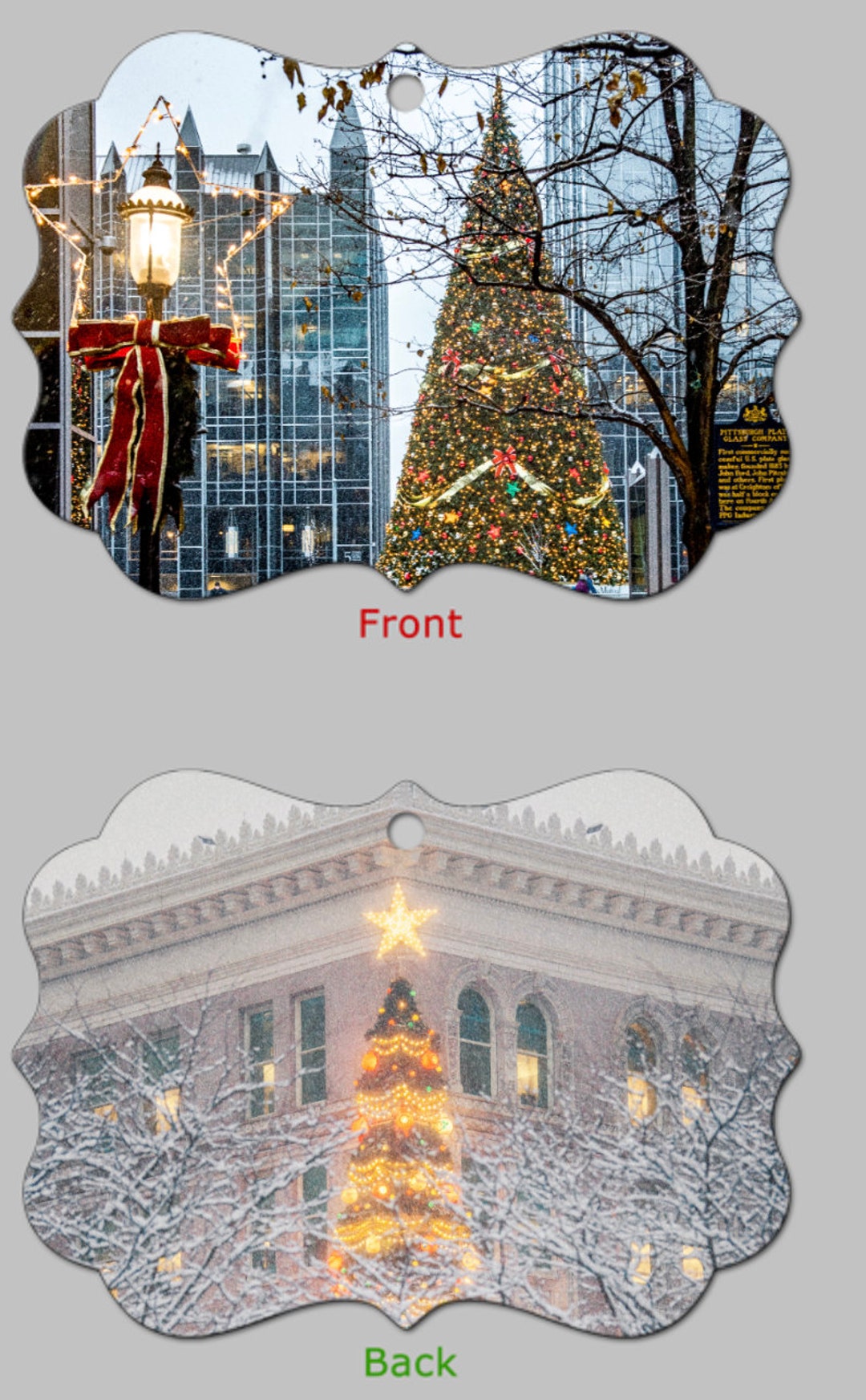 Pittsburgh Christmas Trees Pittsburgh Christmas Ornaments Etsy
