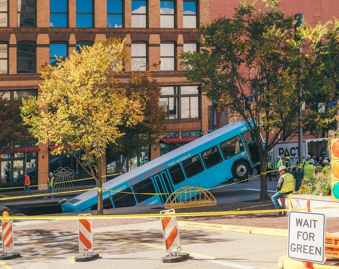 Pittsburgh Sinkhole Bus - Various Prints