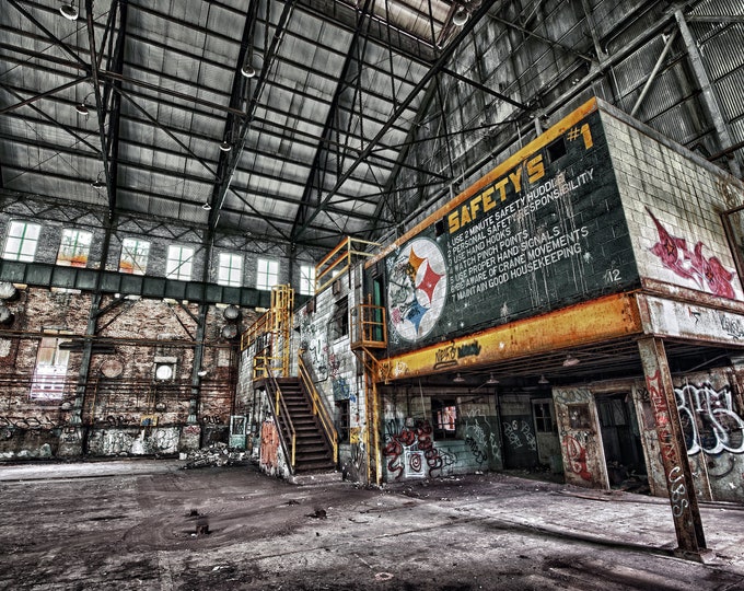 Inside Carrie Furnace in Rankin, PA - Pittsburgh skyline - Various Prints