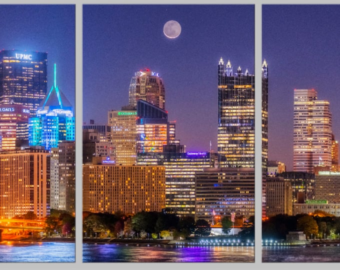 The crescent and the city - Pittsburgh Triptych - Various formats