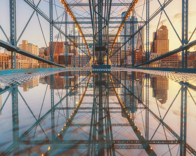 A mirrored world - Pittsburgh skyline - Various Prints