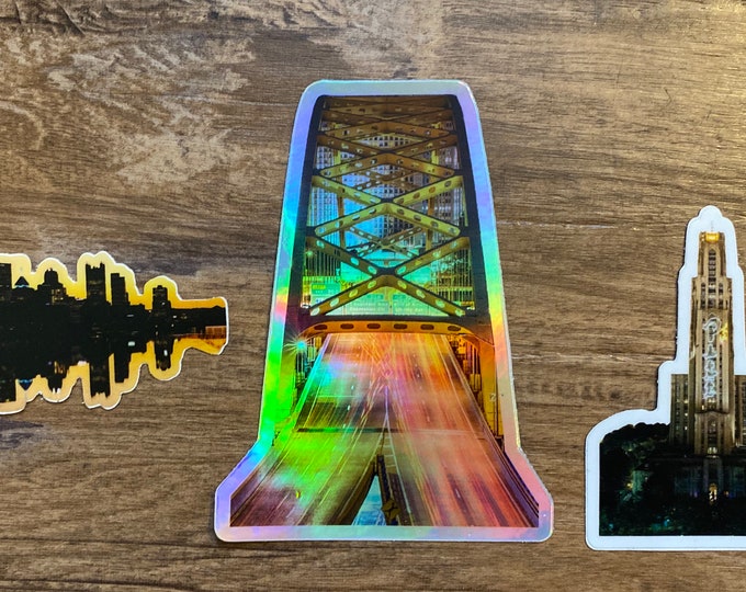 Pittsburgh sticker pack - Ft. Pitt Bridge, Cathedral of Learning, Pittsburgh skyline