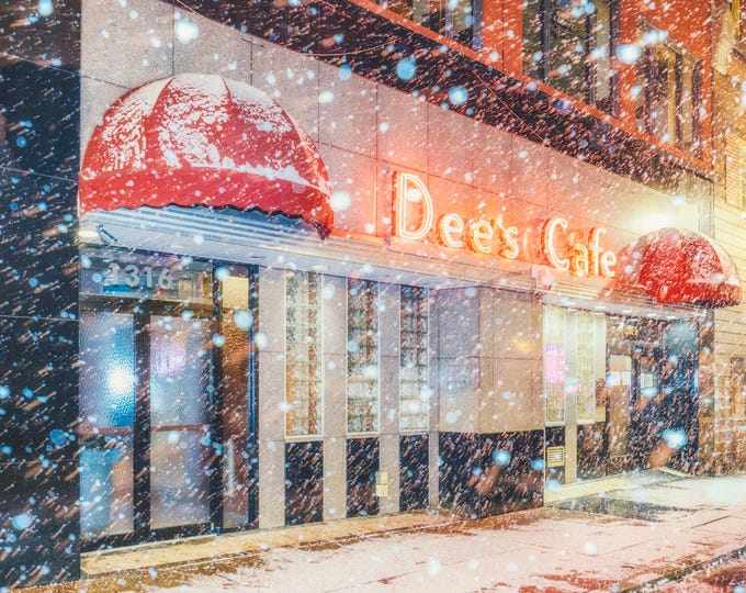 Dee's in the South Side of Pittsburgh - Pittsburgh skyline - Various Prints