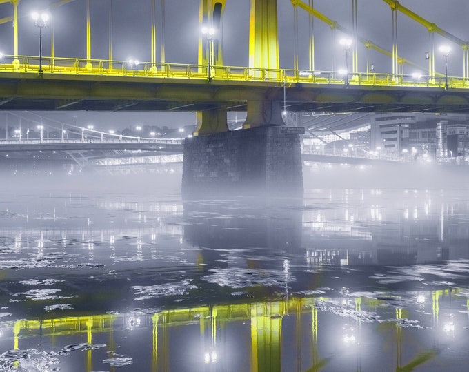 Reflections in the Ice - Pittsburgh Prints