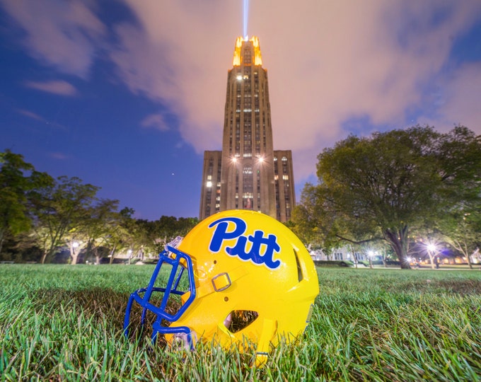 The Pitt Script helmet and Cathedral of Learning - Univeristy of Pittsburgh - Various Prints