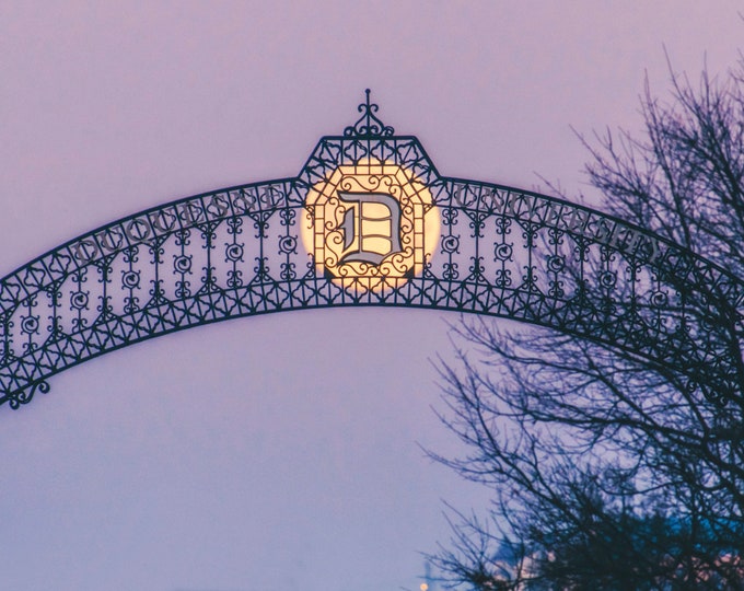 The full moon and Duquesne University - Pittsburgh skyline - Various Prints