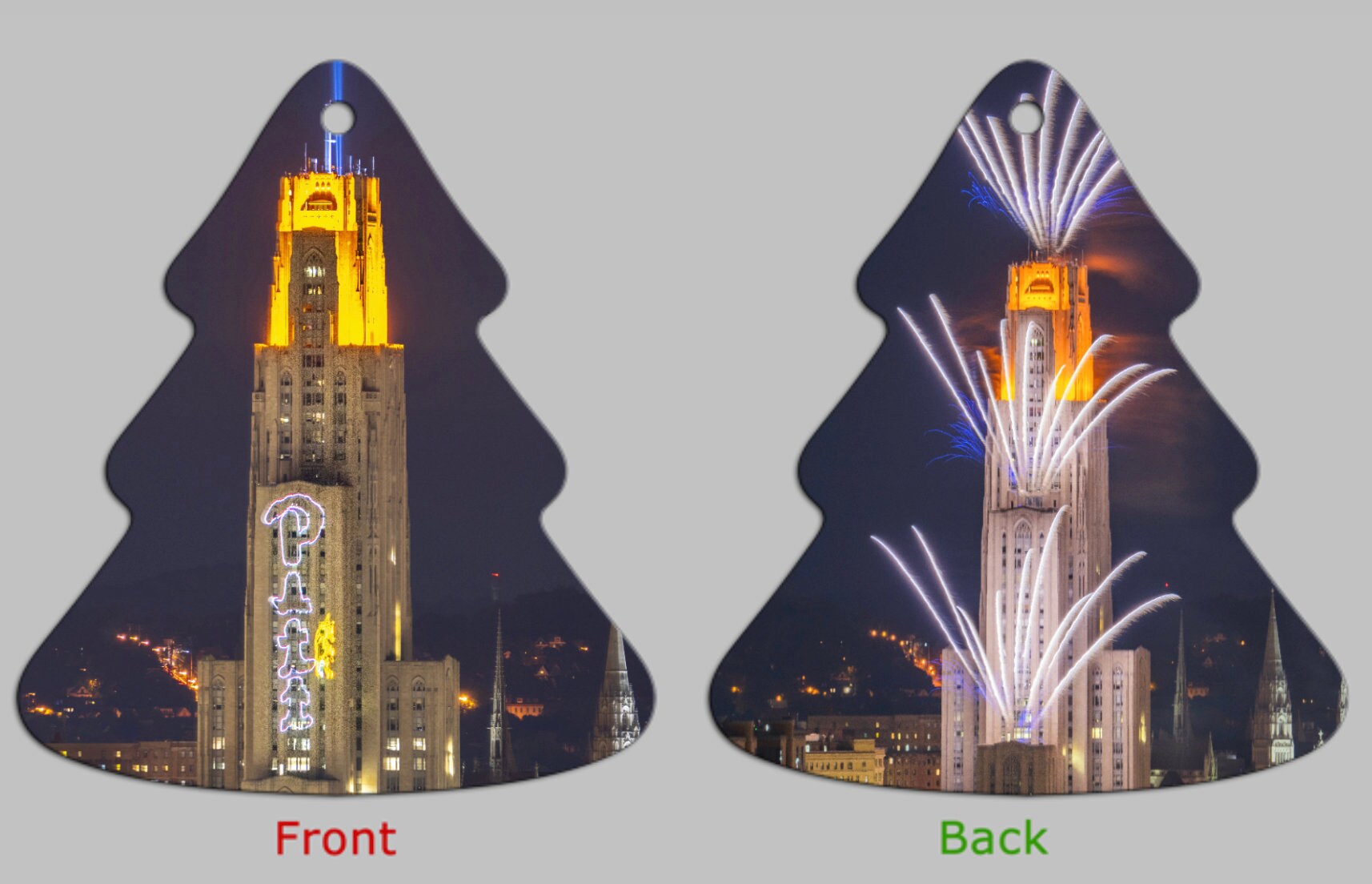 University Of Pittsburgh Christmas Ornament 