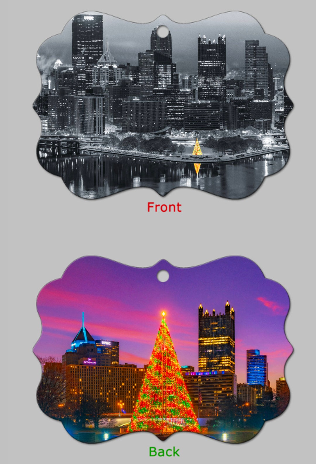Scenes of the Tree at the Point Pittsburgh Christmas Etsy