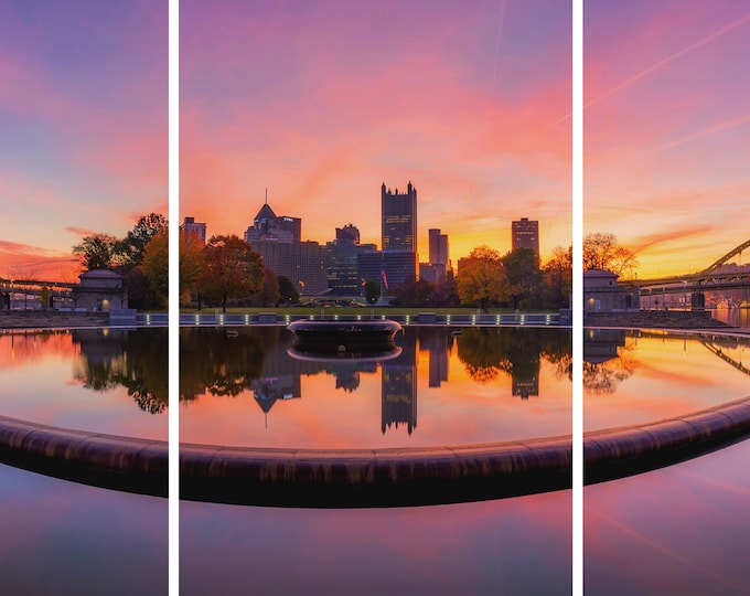 Sunrise at the Point - Pittsburgh Triptych - Various formats