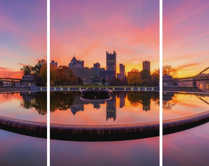 Sunrise at the Point - Pittsburgh Triptych - Various formats