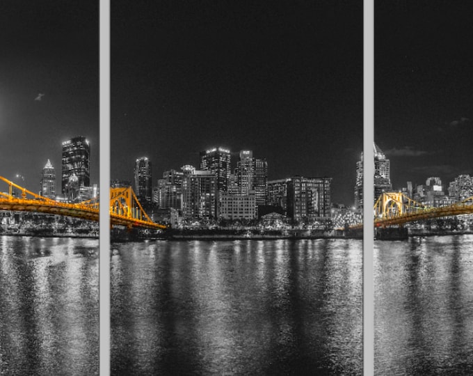 Under a Black and Gold Moon - Pittsburgh Triptych - Various formats