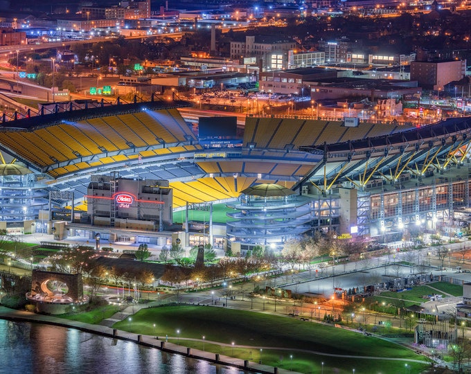 Heinz Field lit up for the Illumination Ovation in Pittsburgh - Various Prints