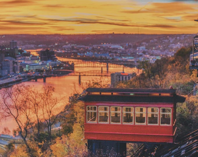 A scene at the incline - Pittsburgh skyline - Various Prints
