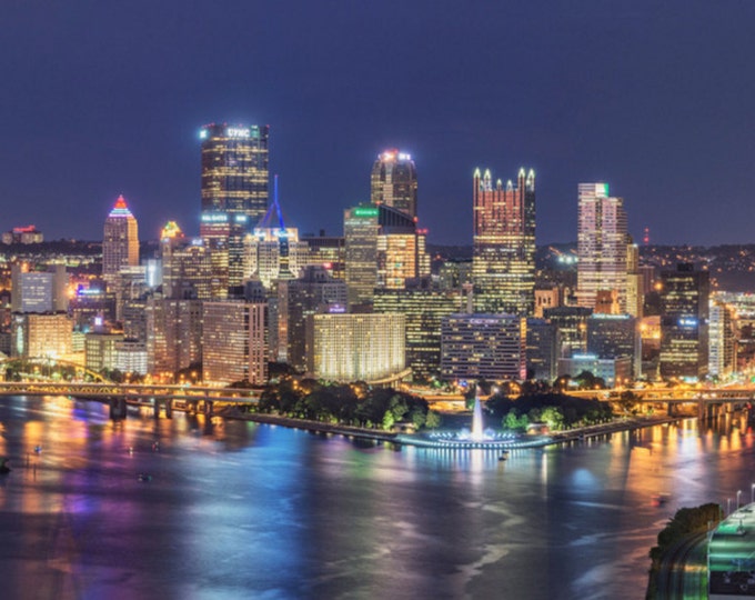 Panorama of Pittsburgh from the West End Overlook - Various Prints