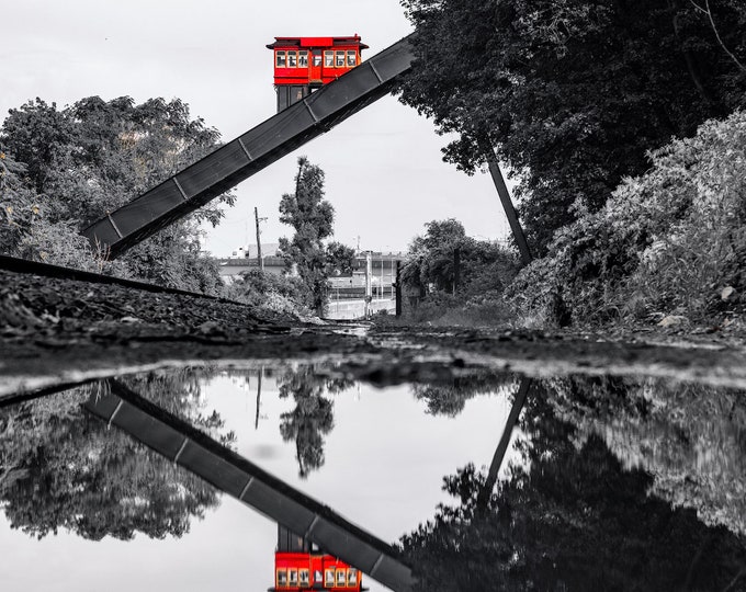 Reflections of the Duquesne Incline - Pittsburgh Prints