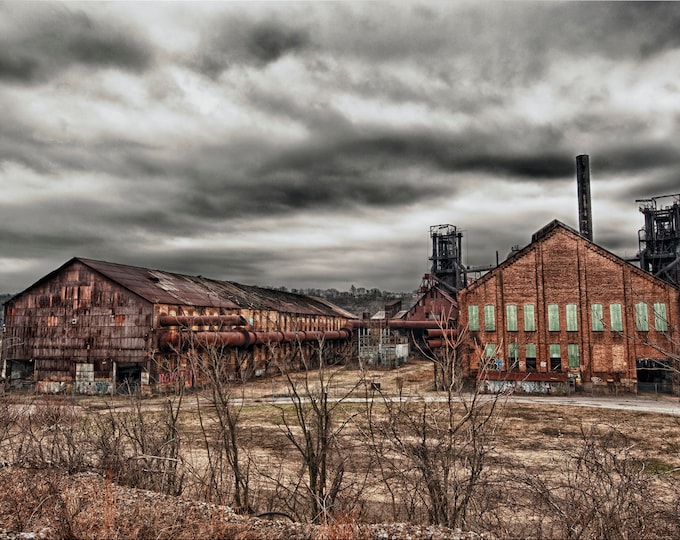 A view of Carrie Furnace in Rankin, PA - Pittsburgh skyline - Various Prints