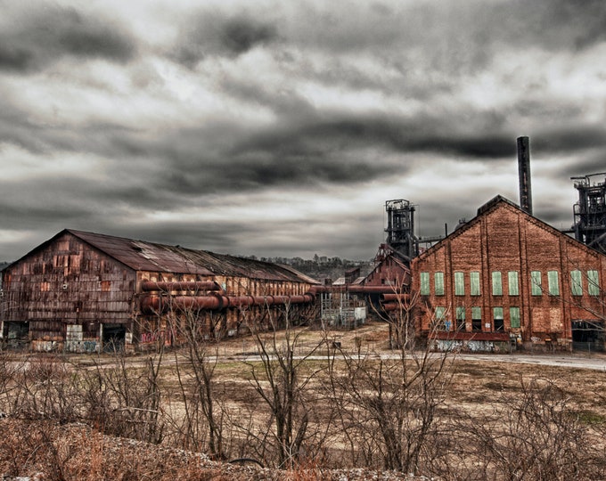 Carrie Furnace Under Ominous Skies - Pittsburgh Prints - Various Prints