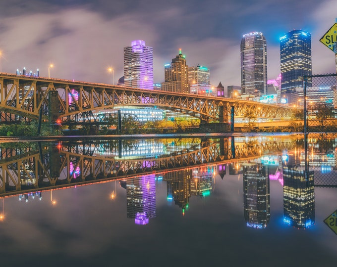 Reflections on the South Side - Pittsburgh skyline - Various Prints