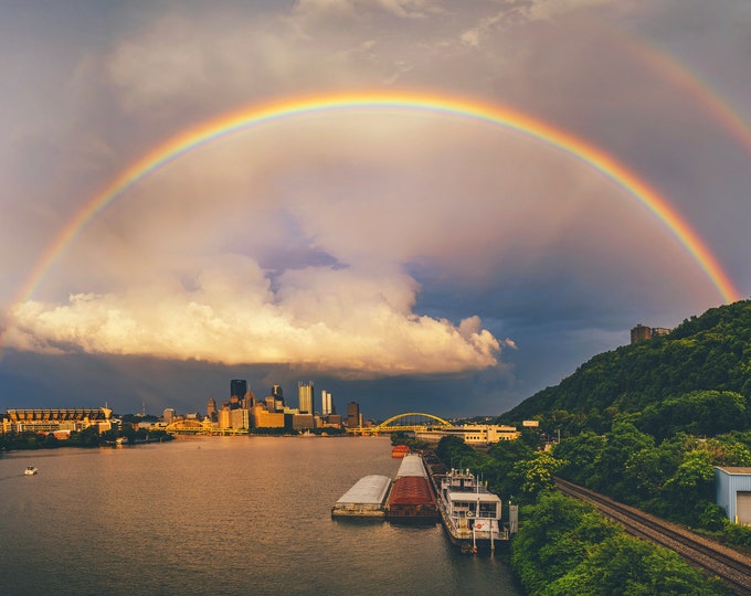 Framed by a double rainbow - Various Prints - Pittsburgh