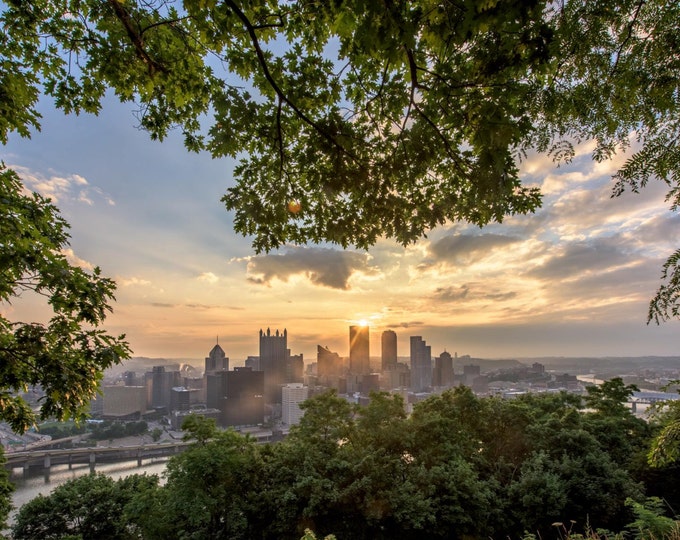 A fairytale sunrise in Pittsburgh - Various Prints