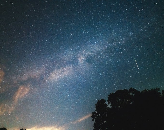 Milky Way over Moraine -  Various Prints