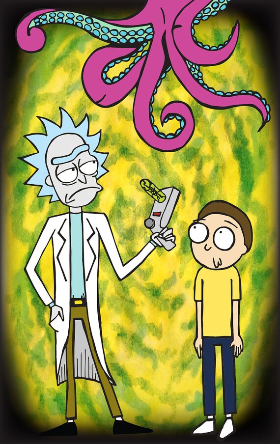 Rick Et Morty Portail Imprimer Adult Swim Cartoon Network Fan Art