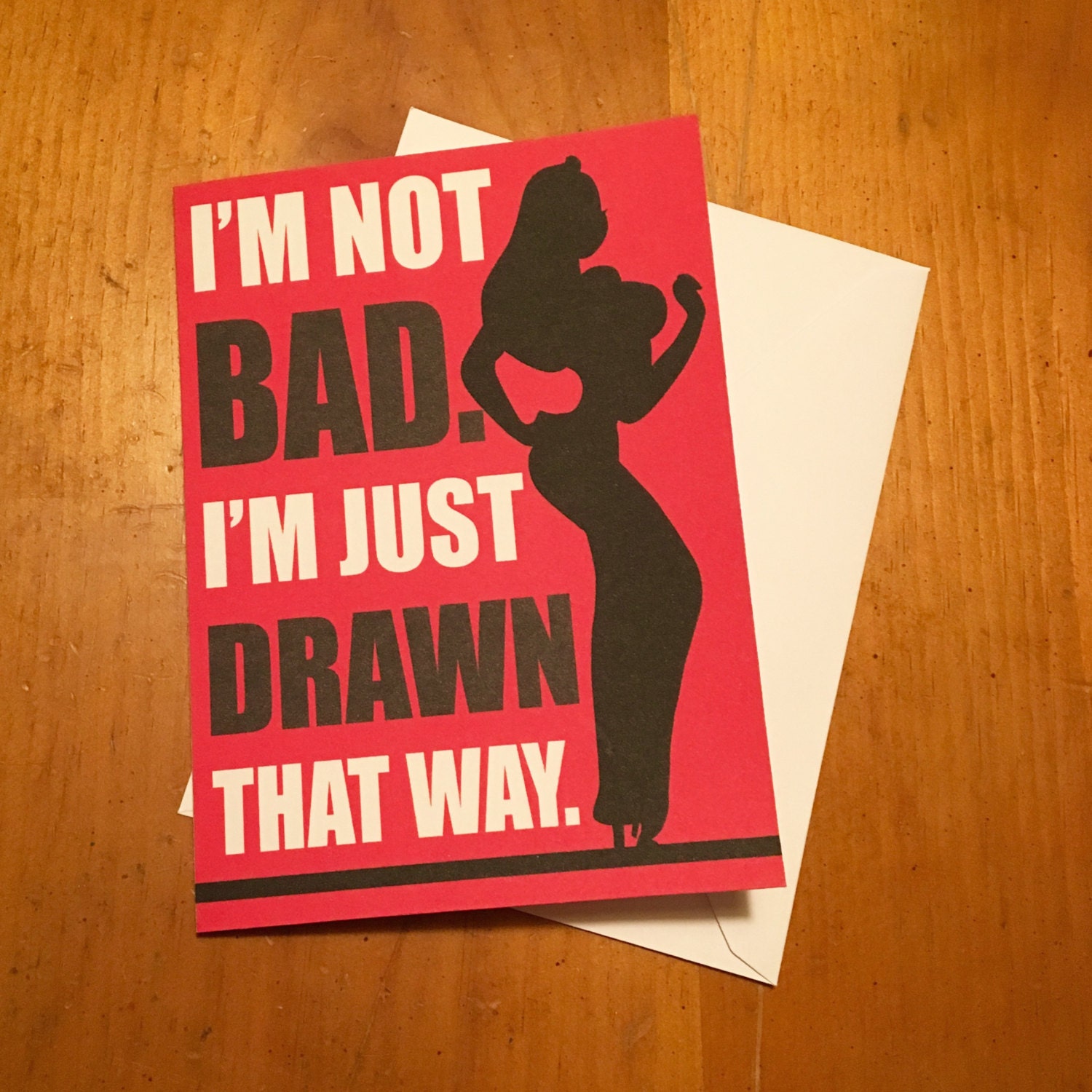Jessica Rabbit i'm Not Bad I'm Just Drawn That Etsy