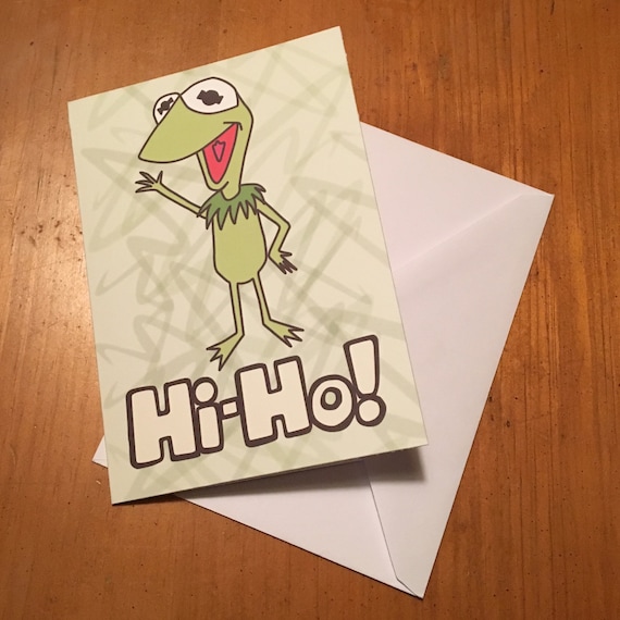 Avoir Images Kermit La Grenouille Salut Ho Les Muppets Jim Henson Etsy dernière par