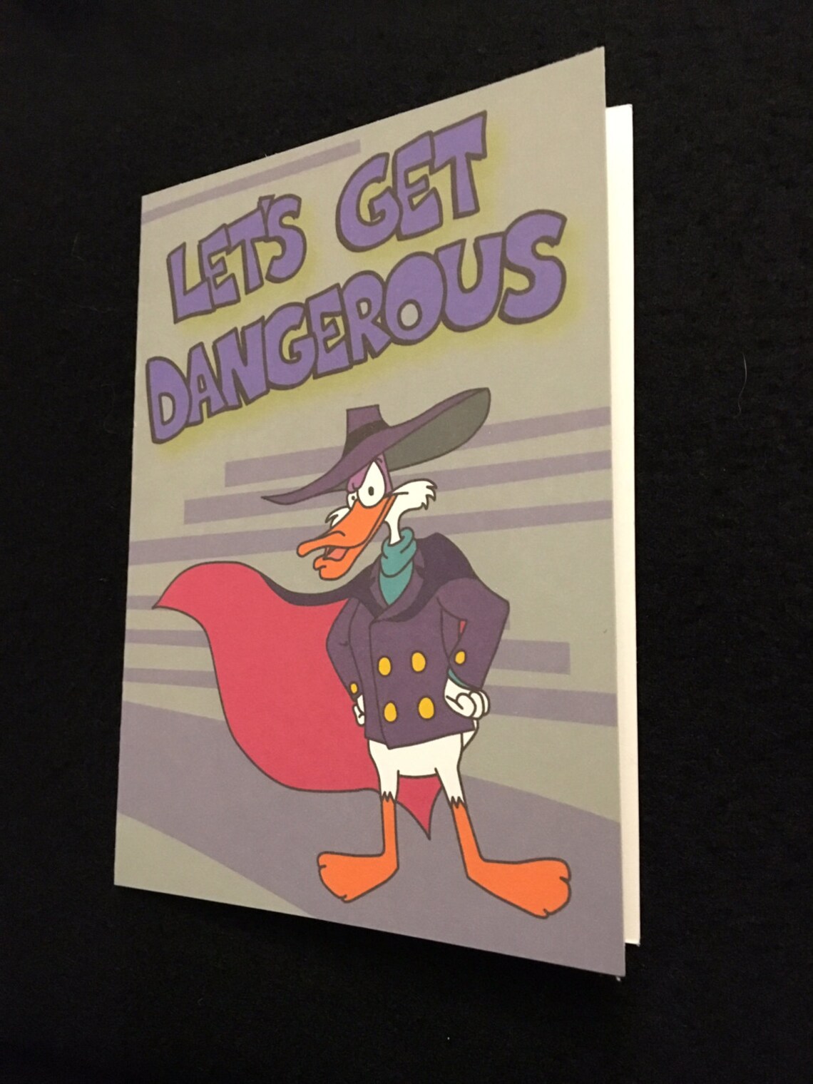 Darkwing Duck let's Get Dangerous Disney Funny Blank Greeting Card