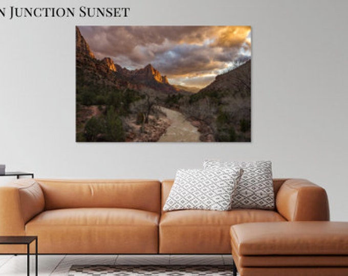 Glacier 26X34 DESERT PHOTOGRAPHY Canvas Prints Yosemite Grand Teton National Parks Mountain Photography Home Decor