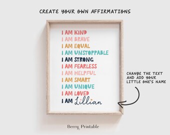 Affirmation Poster Etsy Affirmation Poster Etsy