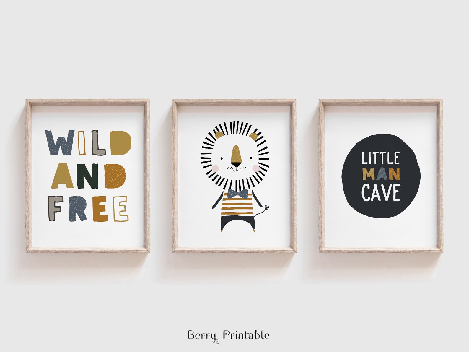 Decoración de la pared del dormitorio del niño León bebé | Etsy