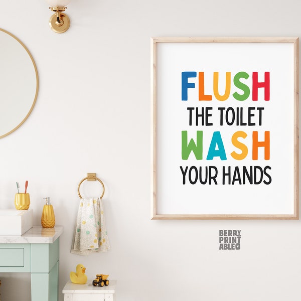 Kids Bathroom - Etsy