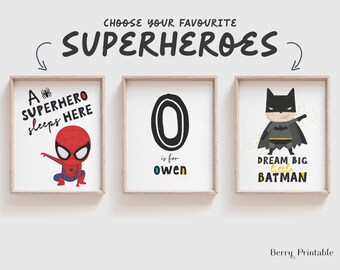 Superhero Room Decor | Etsy