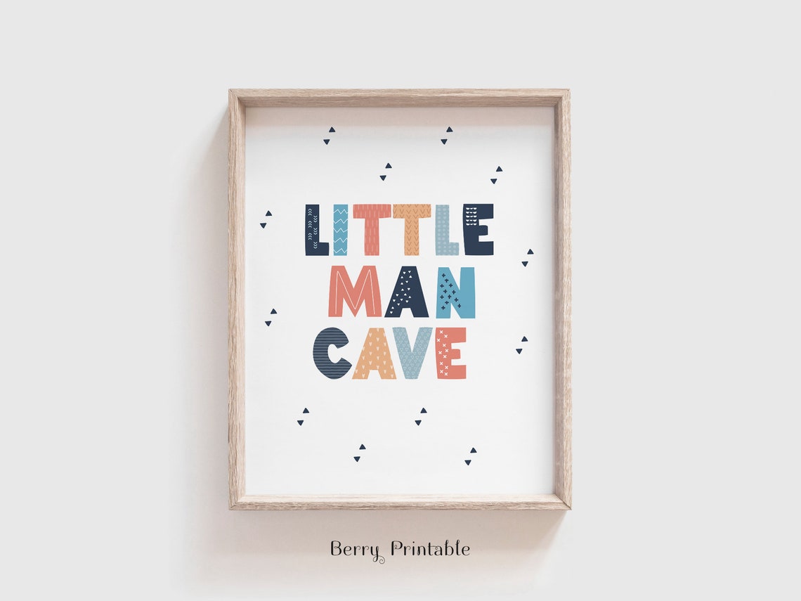 Little Man Cave Printable Wall Art Adventure Poster | Etsy Canada