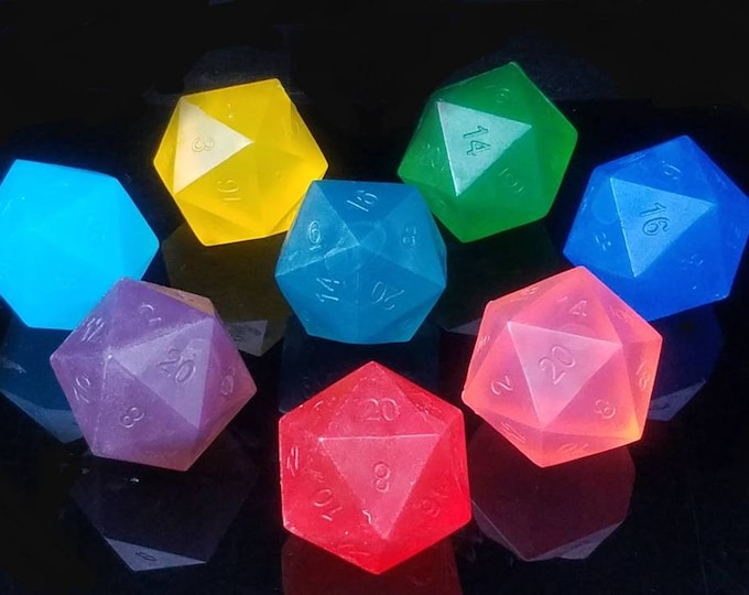 3D D20 Soap, Vegan, Gamer Gift, DnD Critical Role