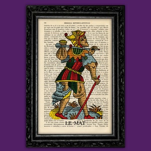 Tarot The Fool Marseille Kunstdruck Pagan Esoterik Wiccan Poster Buch Kunst Wohnheim Zimmer Druck Geschenk Tarot Karten Wand Poster Wörterbuch (20)