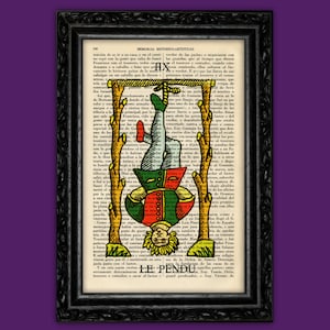 Tarot The Hangman Wiccan Pagan Okkult Marseille Kunstdruck Esoterik Poster Buch Kunst Schlafsaal Druck Geschenk Tarot Wand Poster Wörterbuch (20)