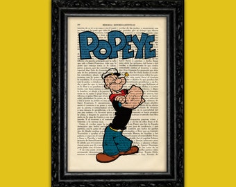 Vintage Popeye Movie Poster A3 Print - Etsy 日本