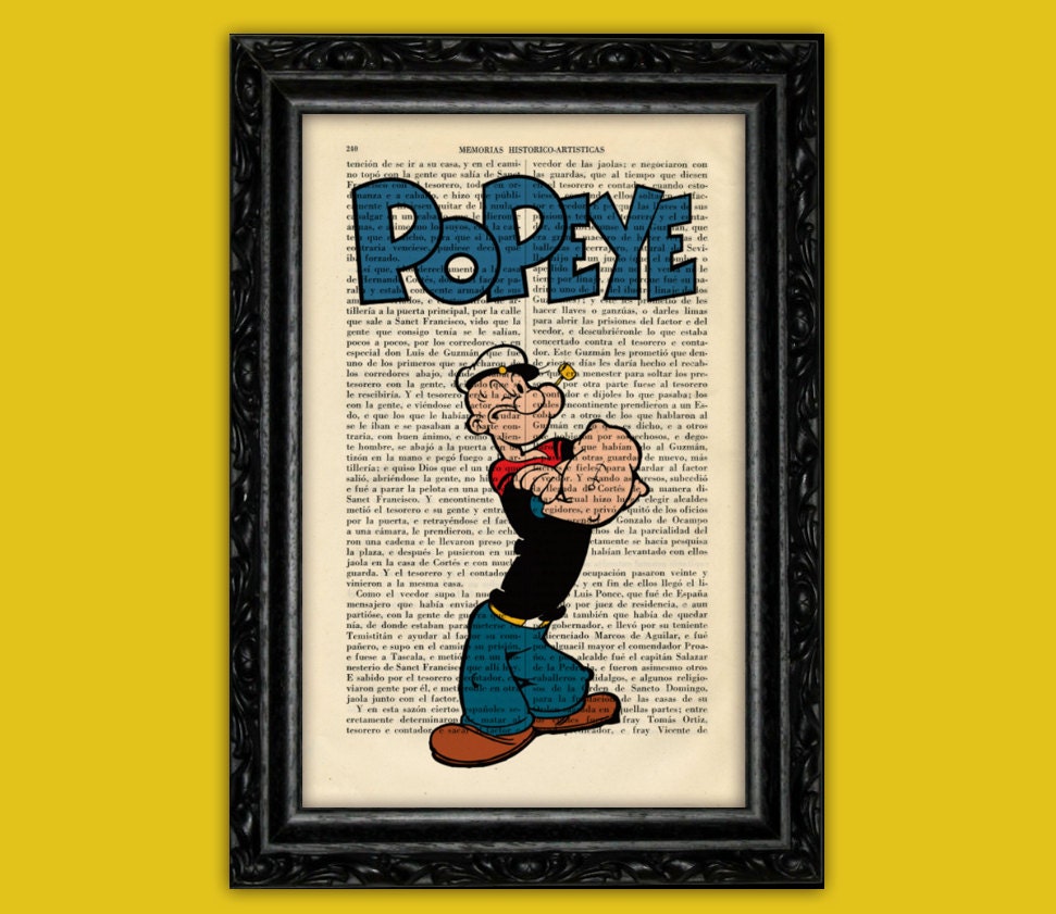 Popeye poster - Etsy 日本