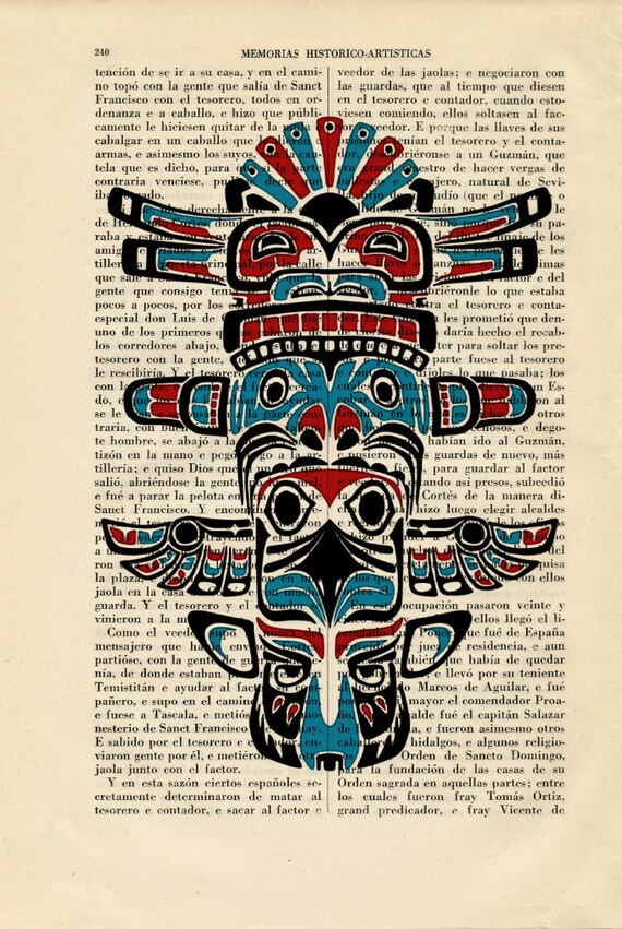 Orecchini Totem Aquila/Orso/Corvo/Lupo Haida - Artigianali In Rame Placcato Argento, Gioielli Etici Nord Ovest - 2