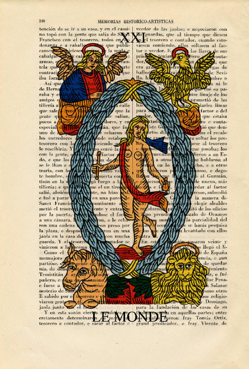 Tarot The World Le Monde Marseille Tarot Wiccan Pagan Occult Esoteric 